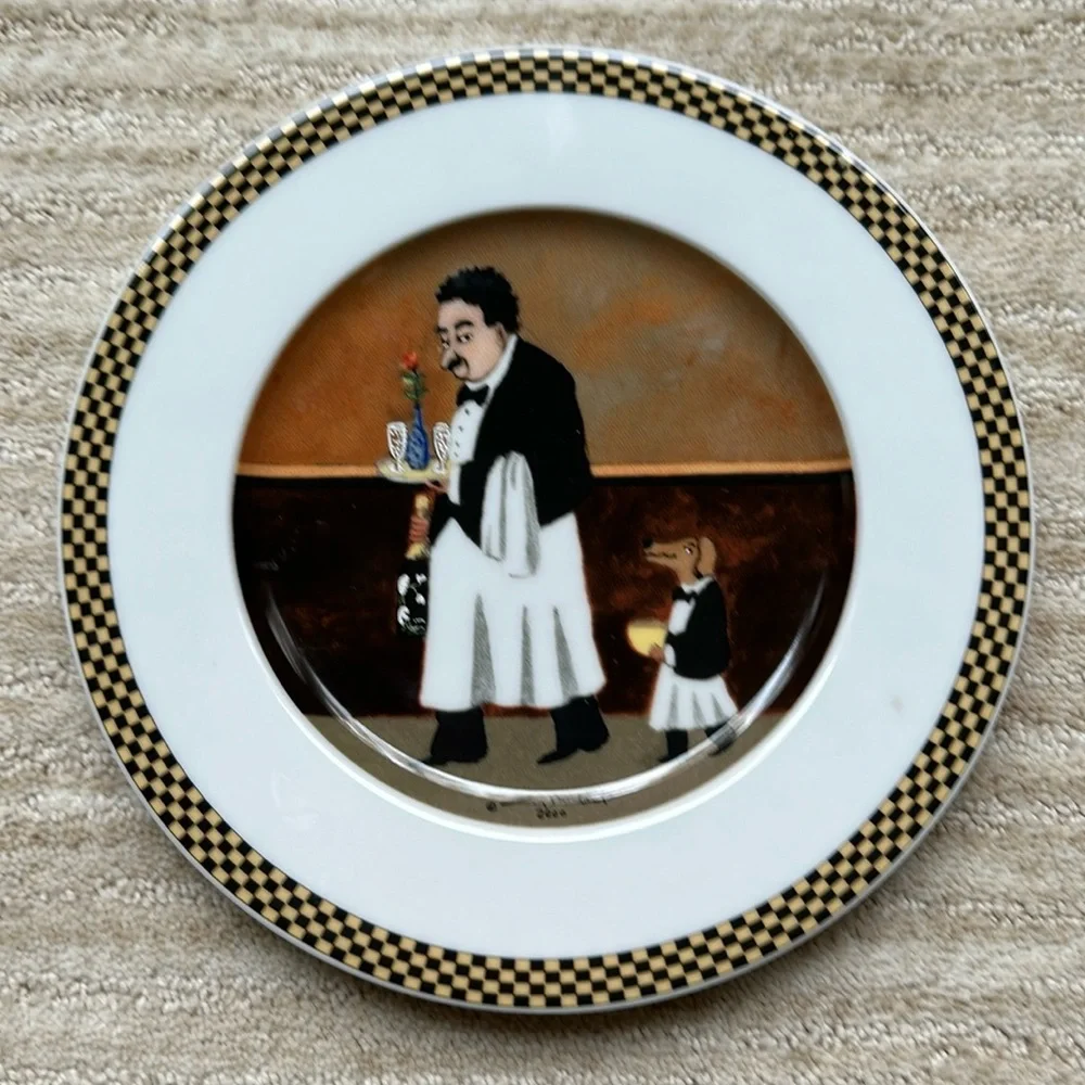 Set of 4 Plates GUY BUFFET French “Waiter Suite” Salad | Dessert | Lunch